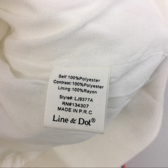 NWT Line & Dot White Red Bomber Jacket Medium - Picture 4 of 5